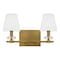 Quoizel Kelsey Glen 2-Light Weathered Brass Vanity Light KLS8616WS - alternate 4